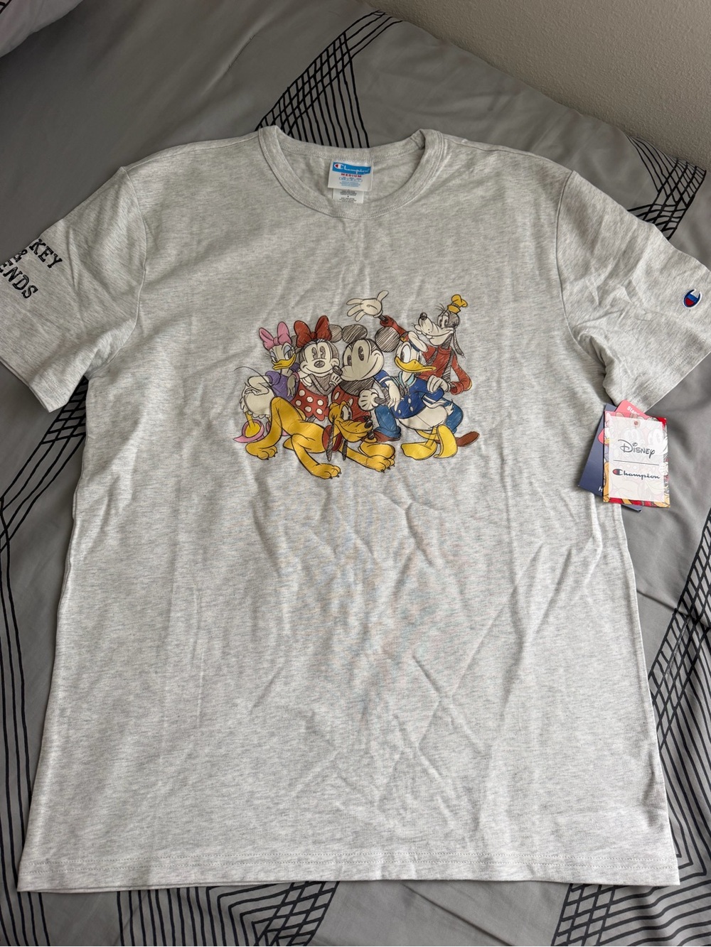Disney Light Gray Mickey & Friends Crew Tee